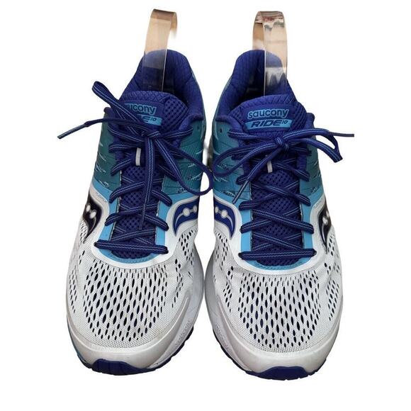 Saucony Shoes Women (Size 11) (Ride 10 Everun) Running Blue/White S10373-3 - Picture 1 of 6